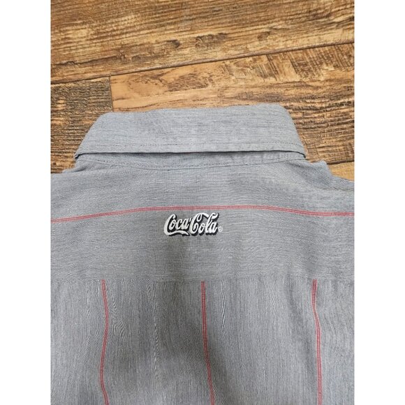 Vintage 70s Coca-Cola Uniform Shirt Men 2XL Embroidered Logos - Picture 3 of 8